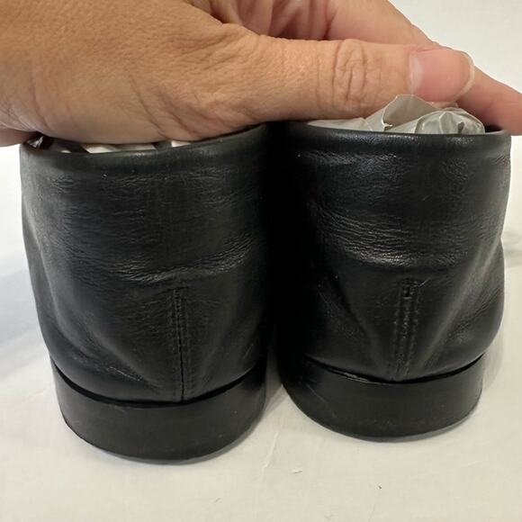 Victoria Beckham Black Flats size IT 38 Leather Loafer Square Toe - Picture 8 of 8